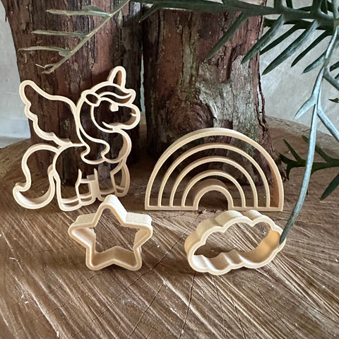 Unicorn Eco Playdough Cutter Set